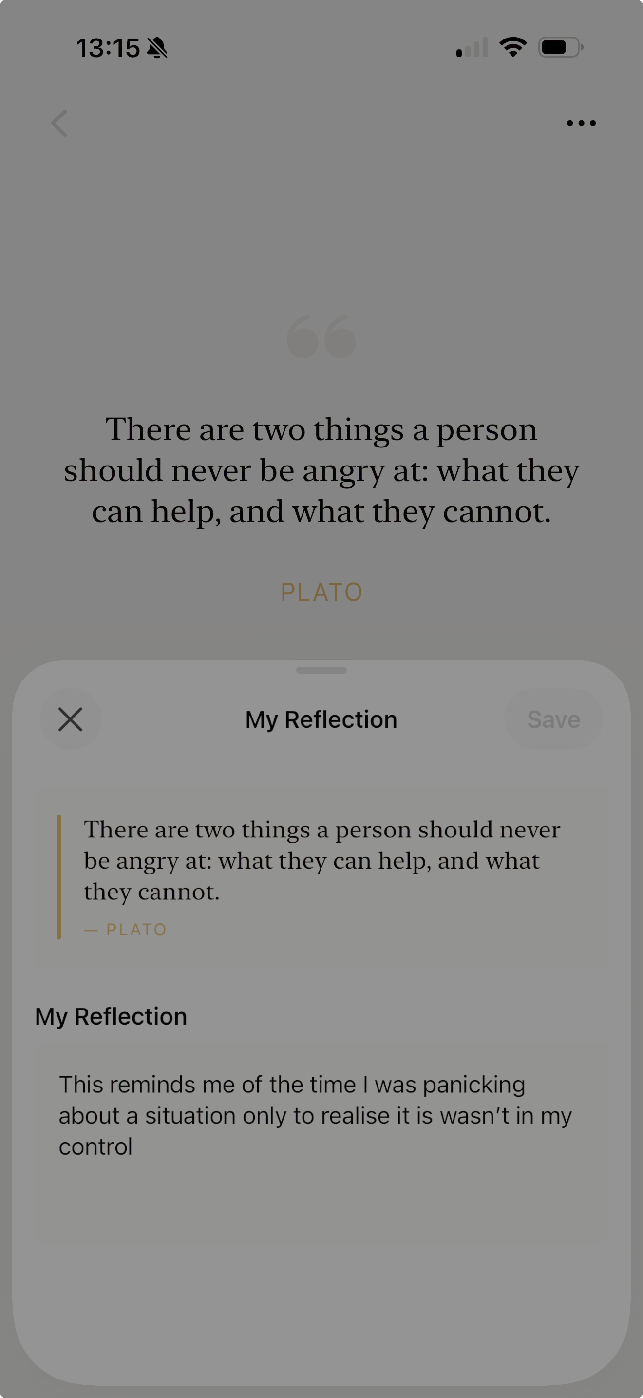 Personal Reflections